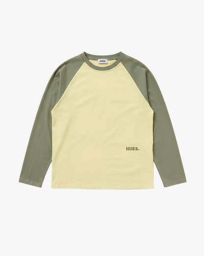 RAGLAN LONGSLEEVE - YELLOW/KHAKI