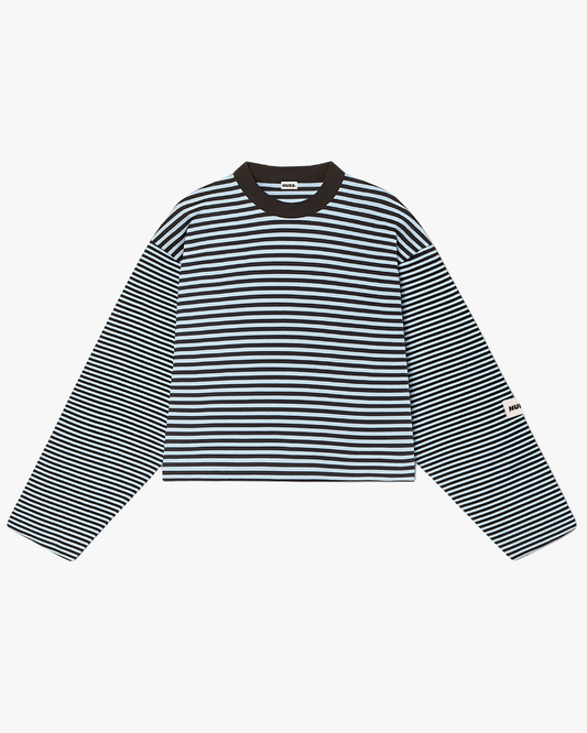 STRIPED LONGSLEEVE - BLUE/BROWN
