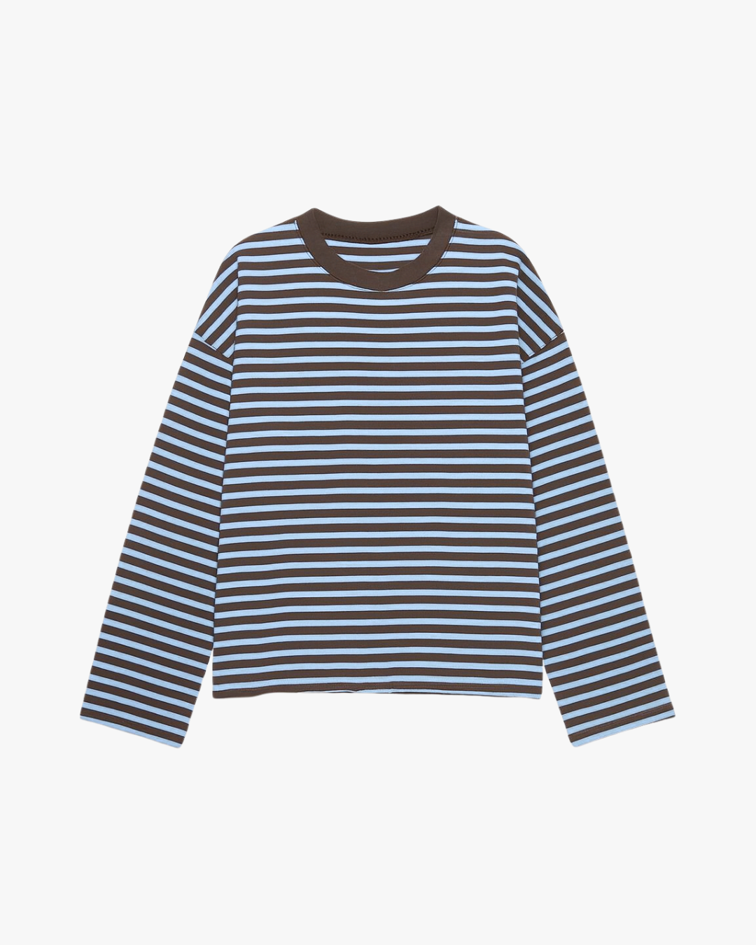 STRIPED LONGSLEEVE - BLUE/BROWN