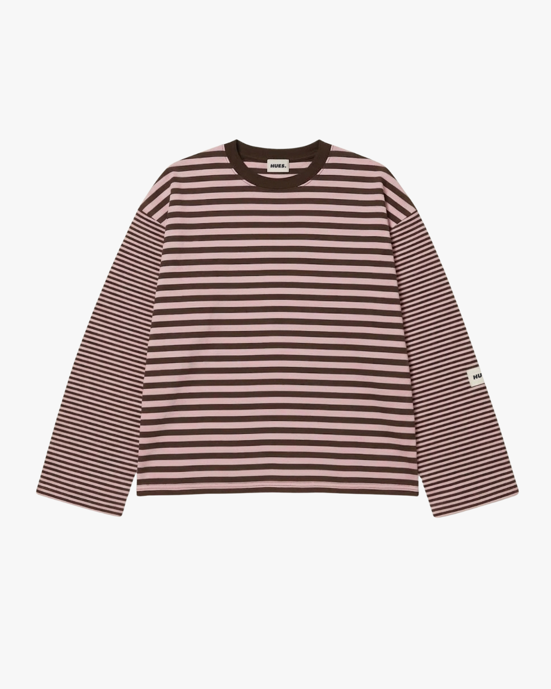 STRIPED LONGSLEEVE - PINK/BROWN