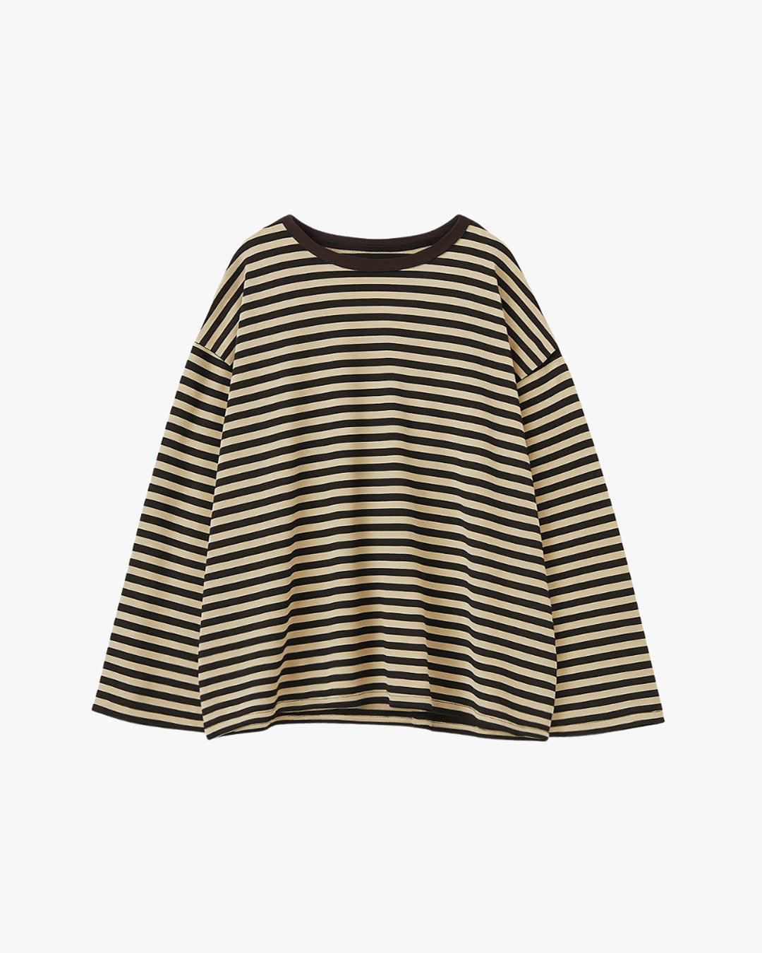 STRIPED LONGSLEEVE - YELLOW/BROWN
