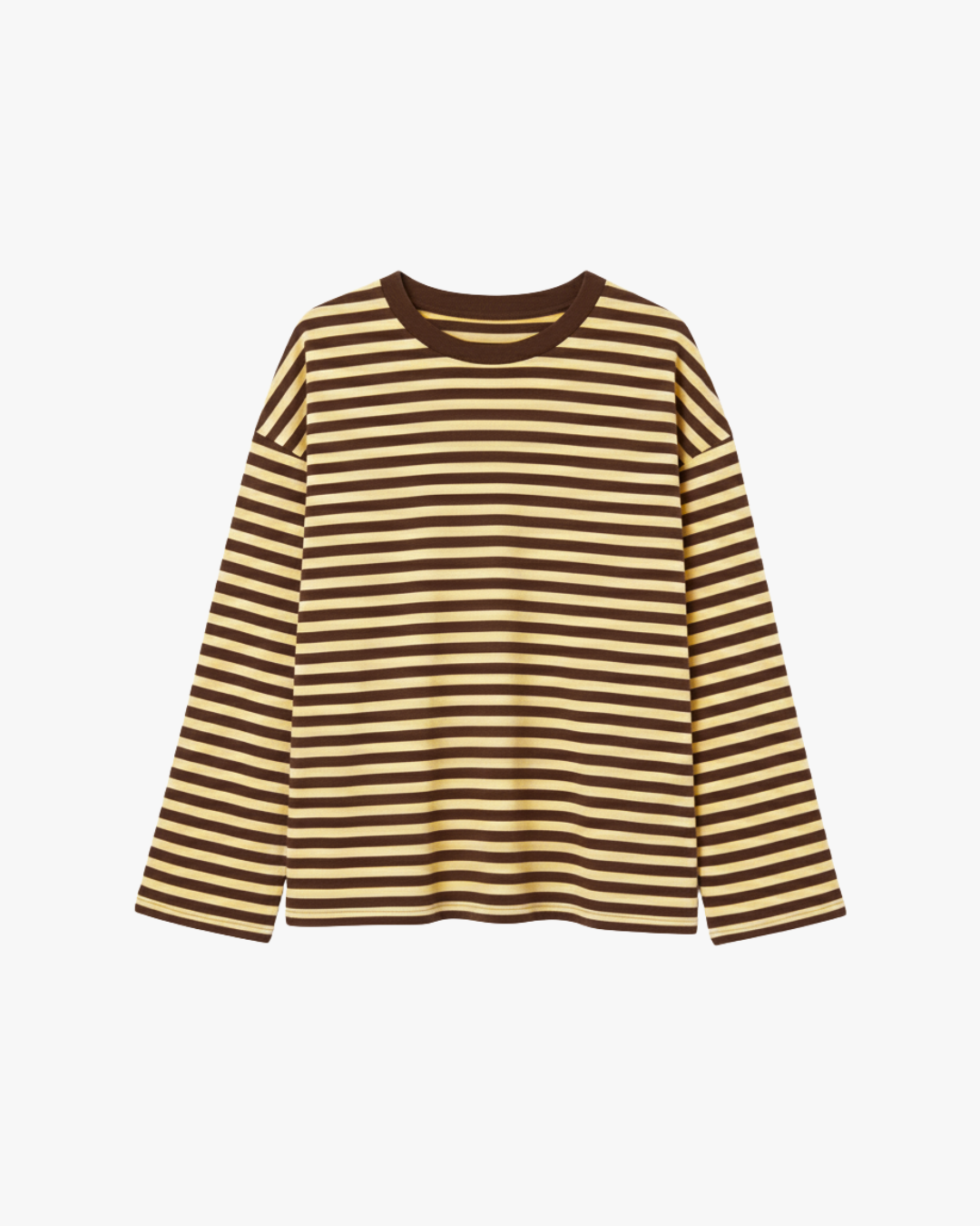 STRIPED LONGSLEEVE - YELLOW/BROWN