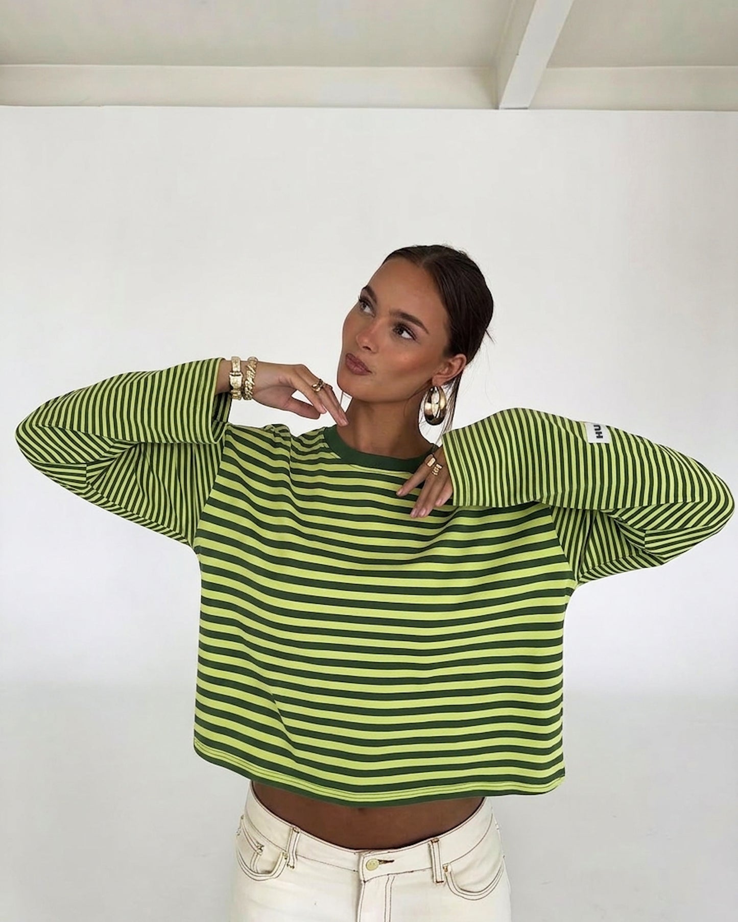 STRIPED LONGSLEEVE - GREEN/YELLOW