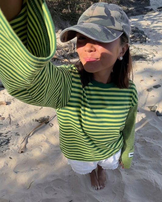 STRIPED LONGSLEEVE - GREEN/YELLOW